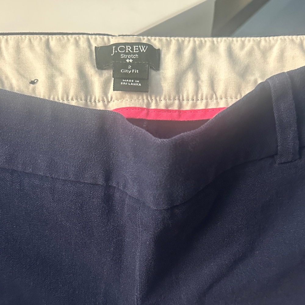 J. Crew Dark Blue ankle pants